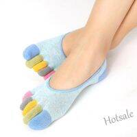 【hot sale】❉ C04 ✨ in2it ღ Unisex Anti-slip Breathable Yoga 5 Fingers Ankle Cotton Socks