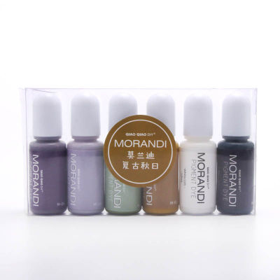 6ชิ้นเซ็ตสีเรซิ่น Morandi Liquid Colorant Four Seasons สี DIY UV อีพ็อกซี่เรซิ่นหัตถกรรมสีย้อมมันสำหรับเครื่องประดับต่างหูทำ