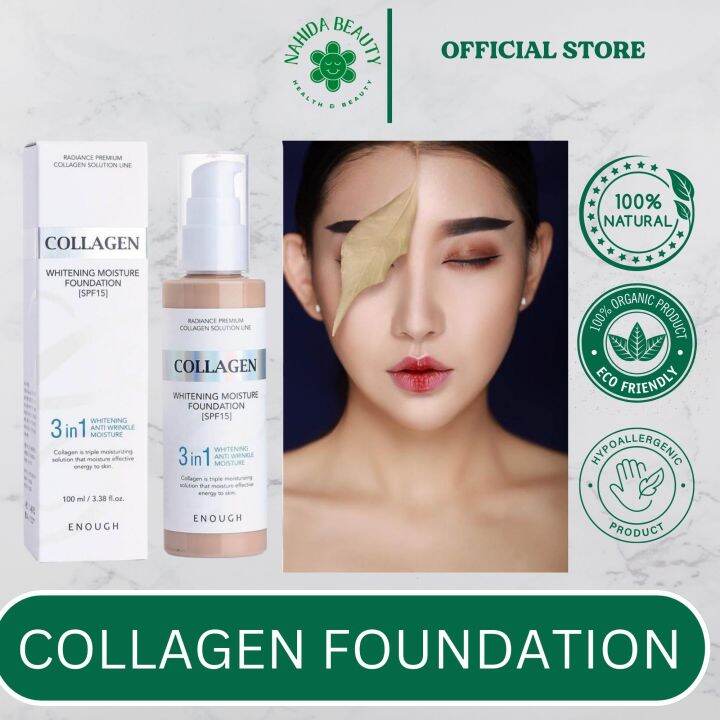 ORIGINAL 3in1 Collagen Whitening Moisture Foundation with SPF15 (Good