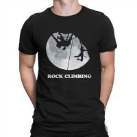 Camiseta de Rock Climbing1 para hombre, camisa Vintage de algodón para escalada en roca, cuello redondo, manga corta, ropa de fiesta