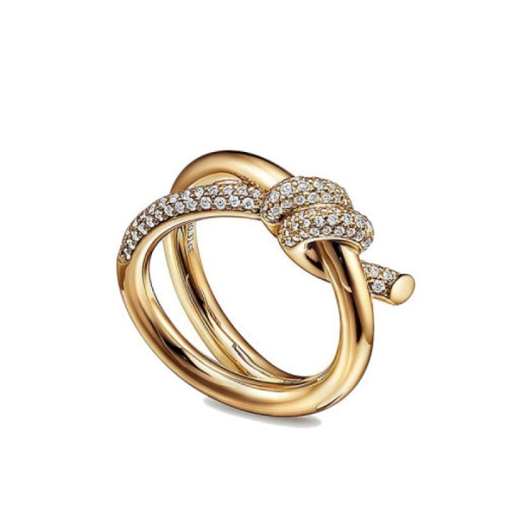 light-amp-z-classic-knotted-twisted-rope-light-luxury-silver-jewelry-ring-female-18k-rose-gold-diamond-round-titanium-steel-ring