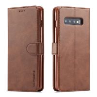 สำหรับ Samsung Galaxy S10 Luxury Denim Fabirc Retro Stand Wallet Flip Case Magnetic Filp Phone Case