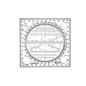 Multifunctional Geometric Ruler, Multifunctional Drawing Universal Ruler,  Geometric Drawing Template Measuring Tool