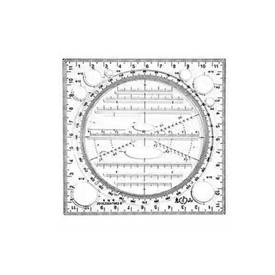 Template Geometric Multifunctional Ruler Drawing Ruler Circle Maker Drawing Template