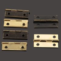 10pcs Antique Bronze/Gold Iron Door Hinges Furniture Hardware Butt Hinges for Window Cabinet Drawer Dresser with Screws 24*16mm Door Hardware Locks