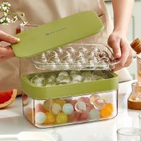 Round Ice Cube Tray Reative Quick Release Spherical Plastics Ice Mold for Party Bar Kitchen Square Container Cold Drink Set