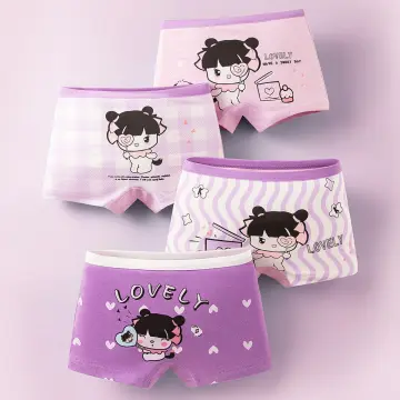 Kingstar123 Girls Cute Cartoon Animal Pure Cotton Boxer Briefs Fashionable  Comfortable （random one ）