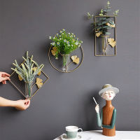 Spot parcel post Iron ins Wall Dried Flower Wall Hanging Vase Wall Decoration Wall Wall Hangings Home Living Room Background Wall Decorations