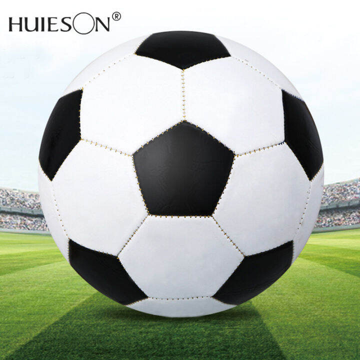 Huieson【COD】 【World Cup】Football Black and White Soccer Ball5 4 black