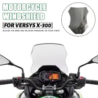 MTKRACING-Parabrisas Delantero Para Motocicleta, Visera De Carenado Para KAWASAKI Versys X-300, Versys-X300, 2017, 2018, 2019, 2020คลุม/