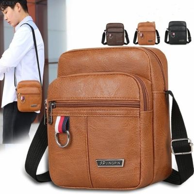 2023 Mens Messenger Bag Crossbody Shoulder Bags PU Leather Men Travel Sling Bag Large Capacity Business Messenger Bag for Male