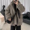 Áo khoác oversize fur coat, áo khoác trần bông unisex jack lane - ảnh sản phẩm 3