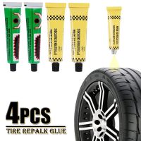 4PCS Tire Repairing Glue Car Motorcycle Inner Tube Puncture Repair Vulcanized Agent Emergency Tyre