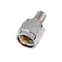 JXRF F-UHF Adapter F Jack Female to UHF PL-259 PL259 Male Plug RF connector