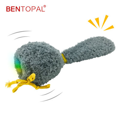 2021BENTOPAL --Smart Electric Interactive Plush Dog Toys for Medium Large Small Dogs, Motion Activated Durable Squeaky Dog Chew Toys