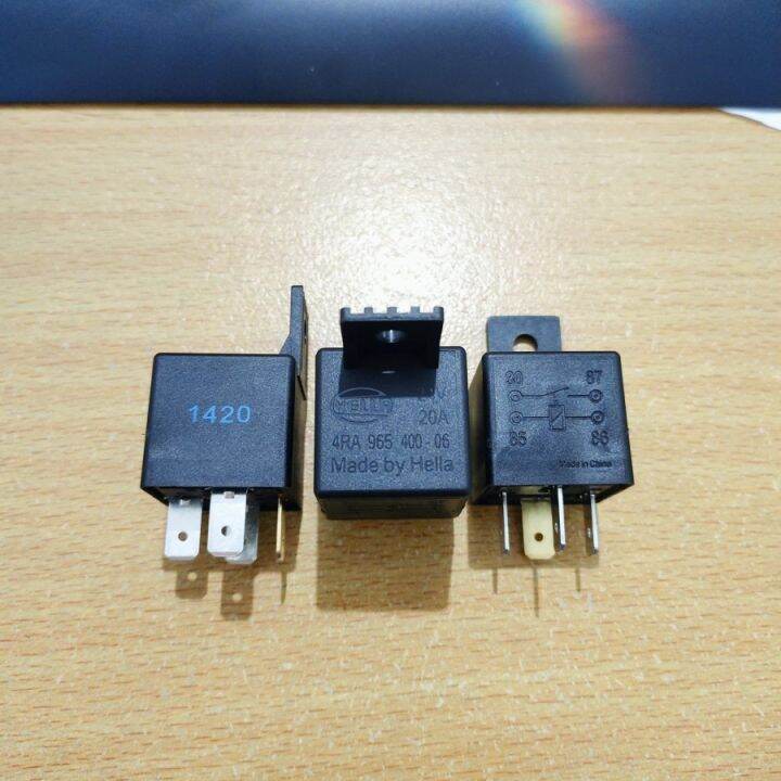 Relay Hella 24V 20A Kaki 4 Relay Lampu Klakson HELLA Lazada Indonesia