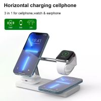 ZZOOI 5 in 1 Magnetic Wireless Charger 30W Qi Fast Charging For iPhone 12 13 14 Pro Max Samsung Apple Watch Airpods Pro Dock Station