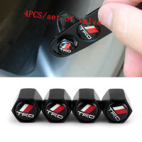 New 4PCS Soft Clay Car Tire Valve Cap TRD Dust Cap Auto Parts Suitable For Toyota ,Corolla, Camry, RAV4，Prado Screw Cap Bolt