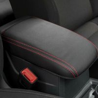 hot【DT】 Car Armrest Cover Microfiber Leather Interior Trim 6 MK6 2010 2011 2012 2013