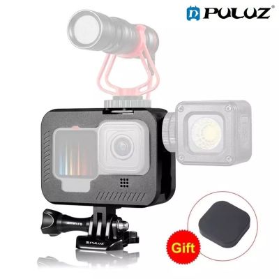 PULUZ Cage For GoPro HERO 11 10 9 Black Metal Border Frame Mount Protective Case Shell Cover &amp; Buckle Basic Adapter &amp; Screw