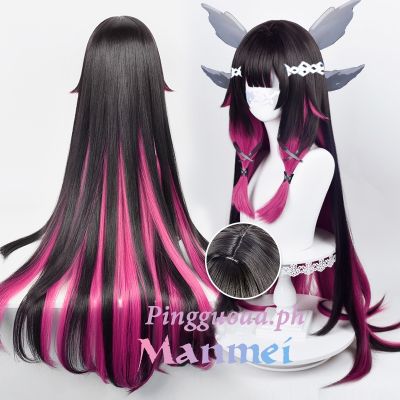 Manmei Game Genshin Impact Fatui Columbina Cosplay Wig 105cm Long Gradient Heat Resistant Synthetic Hair Anime Party Wigs