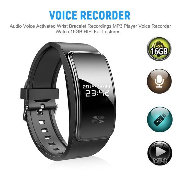 Professional Wearable Wristband Voice Activated USB Pen 8GB Watch