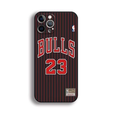 เคสโทรศัพท์ iphone มัส NBA Jordan Apple 14 mobile phone case iPhone 13 silicone 12promax retro 11 soft shell 14Max full cover