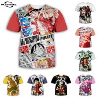 New  3D Printed Anime One Piece Fashion Kids Boy Girl Children T Shirt Casual Summer Men Women Cartoon T-Shirt Tops Tees