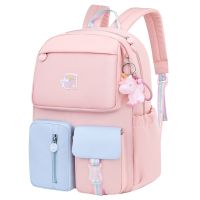 【LZ】✧﹊✐  Mochilas escolares arco-íris para meninas adolescentes cartoons adequados mochila para mulheres bolsa de viagem mochila 2 tamanhos apto para 1 a 6