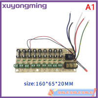 Xuyongming ขั้วต่อบอร์ด PCB คุณภาพสูง9 18-Way แผงวงจรจ่ายไฟ DC สำหรับสวิทชิ่งเพาเวอร์ซัพพลายสายไฟฟ้าในปัจจุบัน