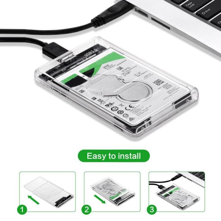 2-5-sata-3-0-to-usb-3-0-hard-drive-disk-box-hdd-external-enclosure-sata-hdd-and-ssd-transparent-แบบใส