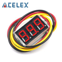 Dc Digital Voltmeter Head 0.36 "Led Digital Voltmeter 0-30.0V รถจักรยานยนต์โวลต์มิเตอร์สามสายสีแดงสีเขียวสีฟ้า