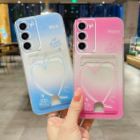 เคสโทรศัพท์Galaxy A54 A34 A24 A14 4G M14 5G ใหม่แฟชั่นรักรูปหัวใจที่มีดีไซน์กระเป๋าใส่บัตรกันกระแทกซิลิโคนนิ่มเคส Samsung M14 A34 A54 5G เคสโทรศัพท์ฝาครอบ