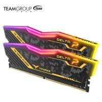 TEAMGROUP แรม RGB 8GB DDR4 3200MHZ T-Force Delta TUF หน่วยความจำเกมเดสก์ท็อปสำหรับเล่นเกม