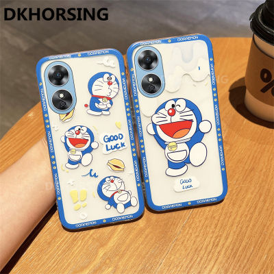 DKHORSING เคสโทรศัพท์ OPPO A78 5G เคสลายการ์ตูนโดราเอมอน TPU ซิลิโคนนิ่มใส OPPO A78 2023ฝาหลังโปร่งใสกันกระแทก