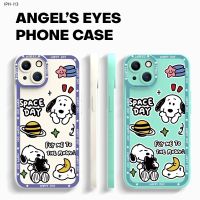 Compatible With Iphone 13 12 Pro Max Mini เข้ากันได้ เคสไอโฟน สำหรับ Cartoon Happy Snoopy เคส เคสโทรศัพท์ เคสมือถือ Full Back Cover Soft Case Protective Shockproof Casing