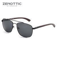 ZENOTTIC นักบิน2023ไม้แว่นกันแดดโพลาไรซ์สำหรับป้องกันรังสียูวี Men100 % แว่นตากันแดดร่มเงากอล์ฟสำหรับตกปลาขับรถ