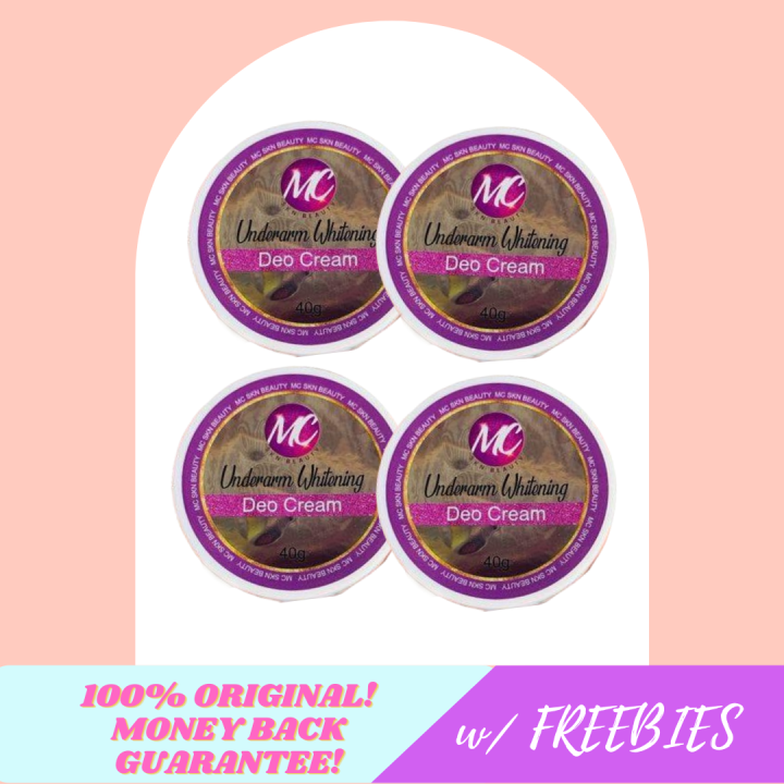 4 pcs MC Skin Whitening Deo Cream/ MC Essentials Underarm Whitening Deo ...