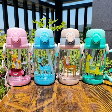 Kids Water Sippy Cup Cartoon Animal Baby Feeding Cups with Straws Leakproof  Water Bottles Outdoor Portable Children's Cups