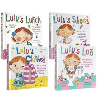 Lulu Growth Story Series 4เล่ม Lulu S Loo/รองเท้า/เสื้อผ้า/อาหารกลางวันเด็กปกแข็งทำงานแบบสัมผัส Book ต่ำเด็กตรัสรู้ความรู้ความเข้าใจกิจกรรมสำหรับเด็กและพ่อแม่เรียนภาษาอังกฤษ