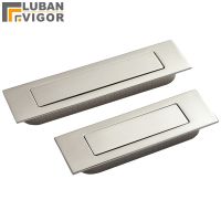 Brushed Stainless Steel Invisible,Hidden Sp Drawer /Sliding Door Handle Automatic Closing Dustproof,Hardware