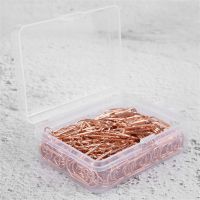 150 Pieces Rose Gold Cute Paper Clips Mini Clips Heart Shaped Paperclips Bookmark Clips for Office Supplier School