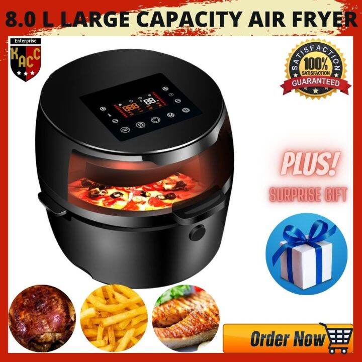 [KACC] 8.0 Liters Air Fryer Large Capacity Visual Window Automatic ...