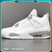 100% chính hãng Giày bóng rổ Air Jordan 4 Retro Tech White CT8527-100