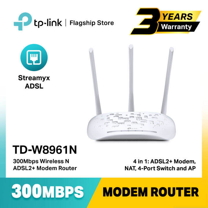 TP-Link TD-W8961N - 300Mbps Wireless N ADSL2 + Modem Router / Support ...