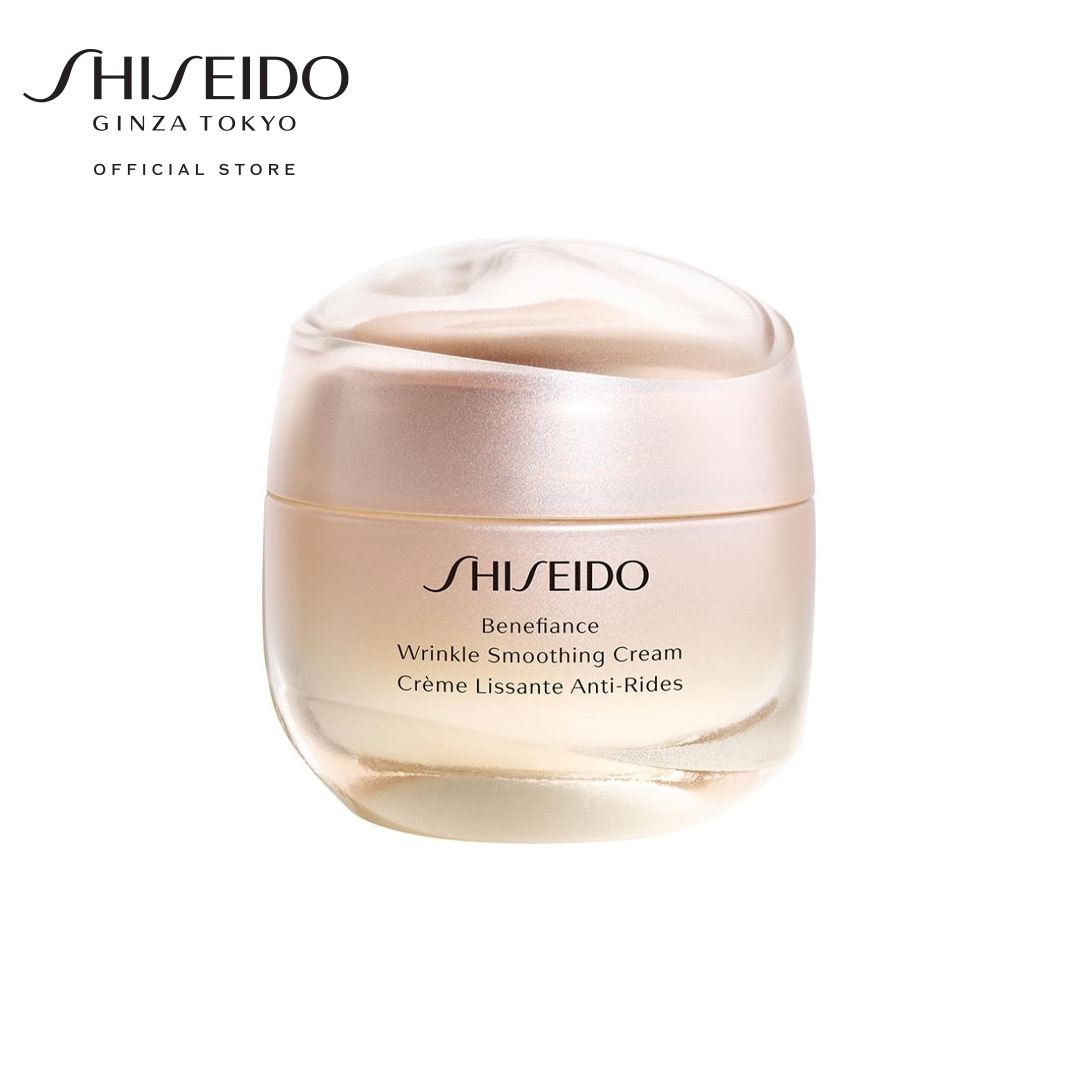 ราคา Shiseido ครีมบำรุงหน้า มอยเจอร์ไรเซอร์ Benefiance Wrinkle Smoothing Cream Enriched 50ml (สำหรับผิวแห้ง)