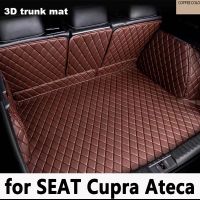 Car Rear Trunk Mats For SEAT Cupra Ateca KH7 2016 2023 5seat Waterproof Cargo Tray Trunk Carpet Tapis De Voiture Car Accessories