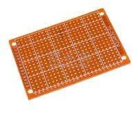 พีซีบี PCB Board บอร์ด ไข่ปลา แบบหน้าเดียว หนา 1.2MM ระยะรู 2.54mm ขนาดบอร์ด 5x7CM