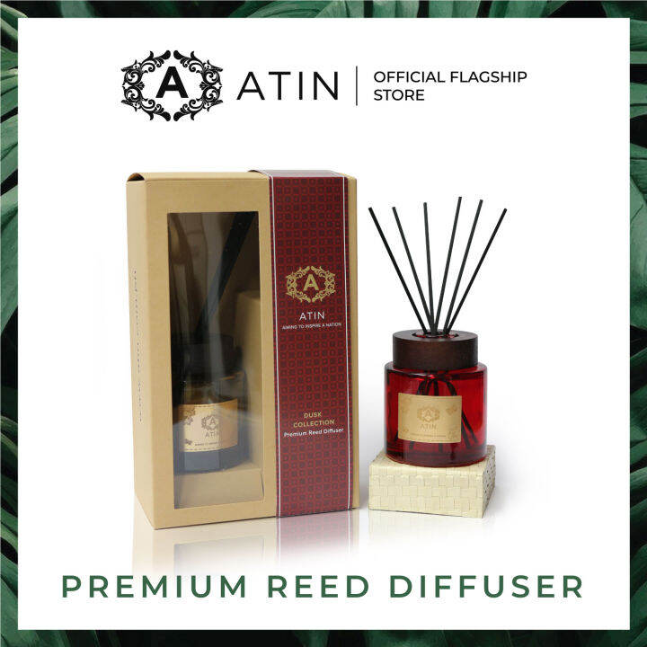 ATIN Premium Reed Diffuser Dusk Collection Lychee and Turmeric 100ml Lazada PH