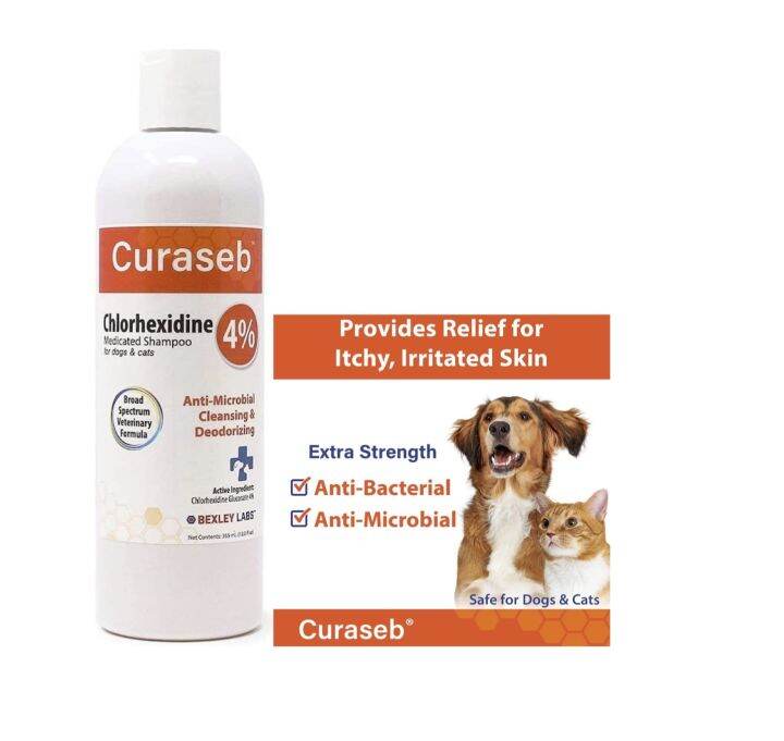 Curaseb Chlorhexidine 4 Shampoo AntiFungal. AntiBacterial and Anti